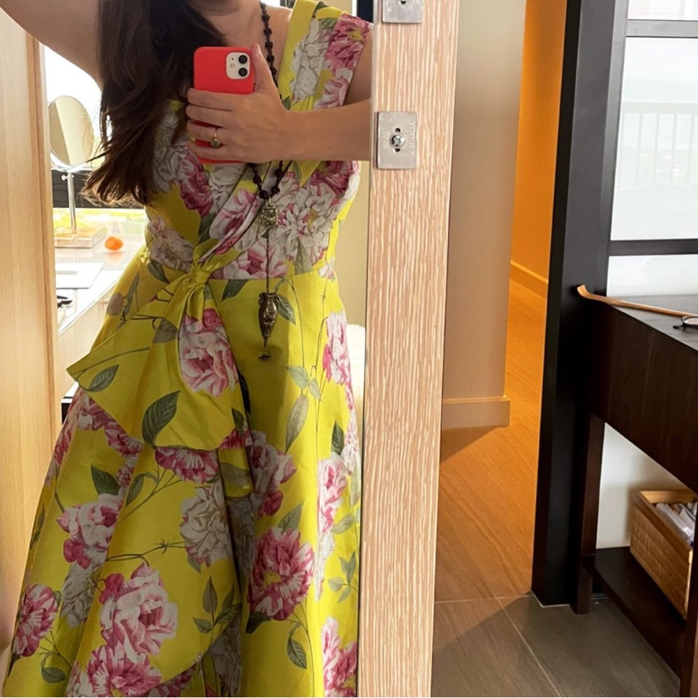 THEIA GAIL TEA LEGNTH GOWN
